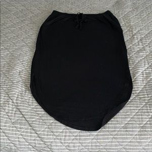 Black midi skirt